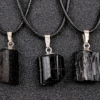 Pendentif de tourmaline noire